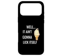 It Ain't Gonna Lick Itself Funny Ice Cream Cone Lover Case for iPhone 17 Pro Max