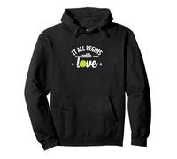 It All Begins With Love Tennis Pullover Hoodie