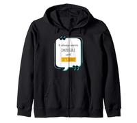 It Always Seems Impossible Until It’s Done Motivational Zip Hoodie