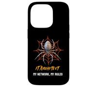 IT Architect: My Network, My Rules Funny Spider Web Case for iPhone 14 Pro