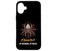 IT Architect: My Network, My Rules Funny Spider Web Case for iPhone 16 Plus