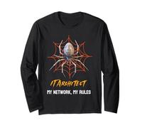 IT Architect: My Network, My Rules Funny Spider Web Long Sleeve T-Shirt