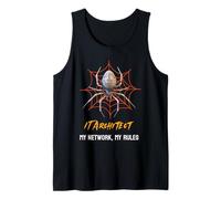 IT Architect: My Network, My Rules Funny Spider Web Tank Top