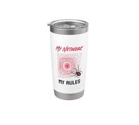 IT Architect My Network My Rules Redback Spider Tech Humor Stainless Steel Insulated Tumbler