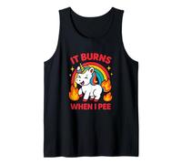 It Burns When I Pee Crude Humor Women Obscene Awful Funny Tank Top