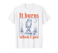 It Burns When I Pee Frog Puddle Vintage T-Shirt