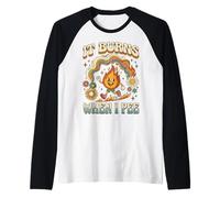 It Burns When I Pee Funny Ironic Sarcastic Raglan Baseball Tee