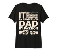 It By Profession Dad By Passion Coding Father Premium T-Shirt