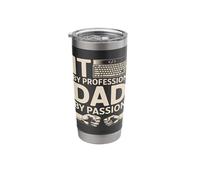 It By Profession Dad By Passion Coding Father Stainless Steel Insulated Tumbler