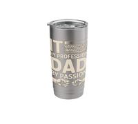 It By Profession Dad By Passion Coding Father Stainless Steel Insulated Tumbler