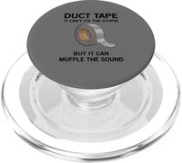 It can't fix the stupid, but it can muffle.. funny duct tape PopSockets PopGrip for MagSafe