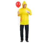 IT Chapter 2 Georgie Costume Clown Yellow Raincoat Adults Fancy Dress
