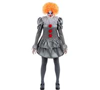 IT Chapter Two Pennywise Costume Ladies Halloween Licensed Clown Fancy Dress