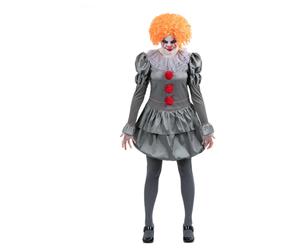 IT Chapter Two Pennywise Costume Ladies Halloween Licensed Clown Fancy Dress