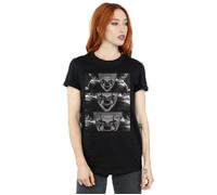 IT Chapter Two Women's Pennywise Photo Close-Up Cotton Boyfriend T-Shirt in Black | Size: Large IT Chapter Two Black L