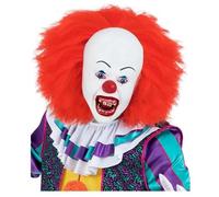 IT Classic Pennywise Killer Clown Horror Fancy Dress Horror Mask With Wig