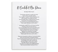 It Couldnt Be Done Inspirational Poem Poster