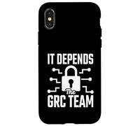 It Depends - The GRC Team Cybersecurity Analyst Humor Case for iPhone X/XS