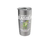 It Doesn't Get Easier You Just Got Stronger Weightlifter Stainless Steel Insulated Tumbler