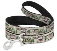 IT Dog Leash | It Welcome To Derry Air Force Base and Forest Beige Greens Durable Stylish For Walks