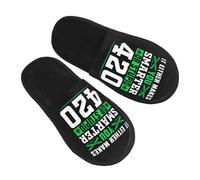 It Either Makes You Smarter Or Stupid 420 Slippers Non Slip Fluffy Slippers Unisex House Slipper For Outdoor Indoor Bedroom L