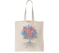 It Grows on Trees - Color Canvas Tote Bag - Reusable Cotton Shopping Bag, Natural