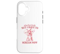 It Has Been Lovely But I Have to Scream Now: Comical Goat Case for iPhone 16