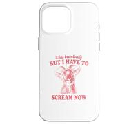 It Has Been Lovely But I Have to Scream Now: Comical Goat Case for iPhone 16 Pro Max