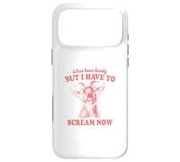 It Has Been Lovely But I Have to Scream Now: Comical Goat Case for iPhone 17 Pro Max
