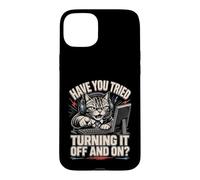 IT Help Desk Cat Have You Tried Turning Off And On Case for iPhone 15 Plus