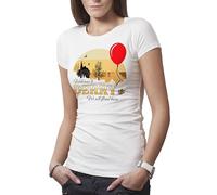 It Horror Movie Welcome to Derry Mein Inspired by Novel of Stephen King Women's White T-Shirt Size S
