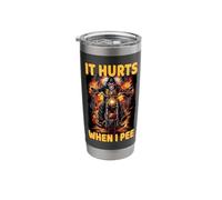 It Hurts When I Pee Cringe Skeleton Stainless Steel Insulated Tumbler