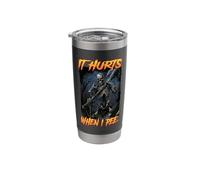 It Hurts When I Pee Cringe Skeleton Stainless Steel Insulated Tumbler