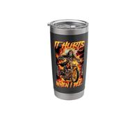 It Hurts When I Pee Cringe Skeleton Stainless Steel Insulated Tumbler