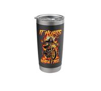 It Hurts When I Pee Cringe Skeleton Stainless Steel Insulated Tumbler