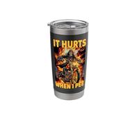 It Hurts When I Pee Cringe Skeleton Stainless Steel Insulated Tumbler