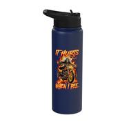 It Hurts When I Pee Cringe Skeleton Stainless Steel Insulated Water Bottle