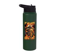It Hurts When I Pee Cringe Skeleton Stainless Steel Insulated Water Bottle
