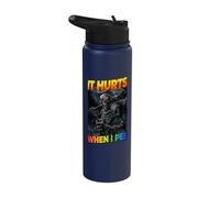 It Hurts When I Pee Cringe Skeleton Stainless Steel Insulated Water Bottle