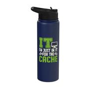 IT I'm Just in It for The Cache IT Helpdesk Tech Support Stainless Steel Insulated Water Bottle
