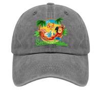 It is 5 O'clock Somewhere Sun Hats Cycling Caps for Her, Pigment Gray, One Size