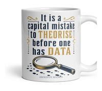 It is a capital mistake to theorise Mug - Funny, Literary, Novelty, Present