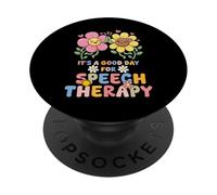 It Is A Good Day For Speech Therapy Retro Groovy PopSockets Adhesive PopGrip