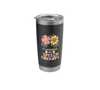 It is A Good Day for Speech Therapy Retro Groovy Stainless Steel Insulated Tumbler