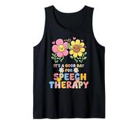 It is A Good Day for Speech Therapy Retro Groovy Tank Top