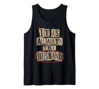 It is Always The Husband Ransom Note True Crime Fan Tank Top