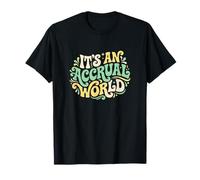 It is an Accrual World Financial Ledger Audit Accountant T-Shirt