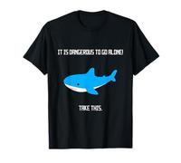 It is Dangerous to Go Alone Shark Trans Ally T-Shirt