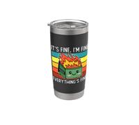 It is fine, I'm Fine Everything's Fine Dumpster Kawaii Stainless Steel Insulated Tumbler