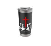 It is Finished John 19:30 Cross Christian Scripture Worship Stainless Steel Insulated Tumbler
